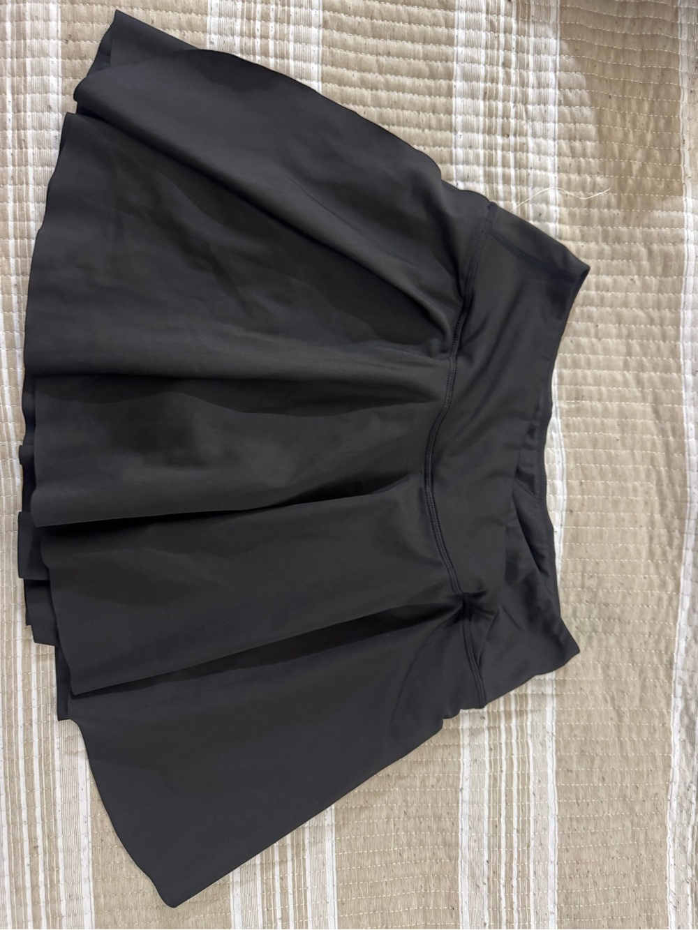 Black Pleated Athletic Skirt